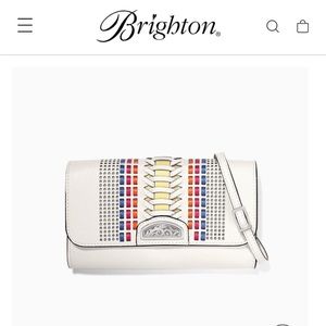 Brighton Andalusia Large Wallet - white/multi
